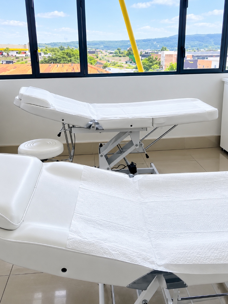 The practice consultation and examination room